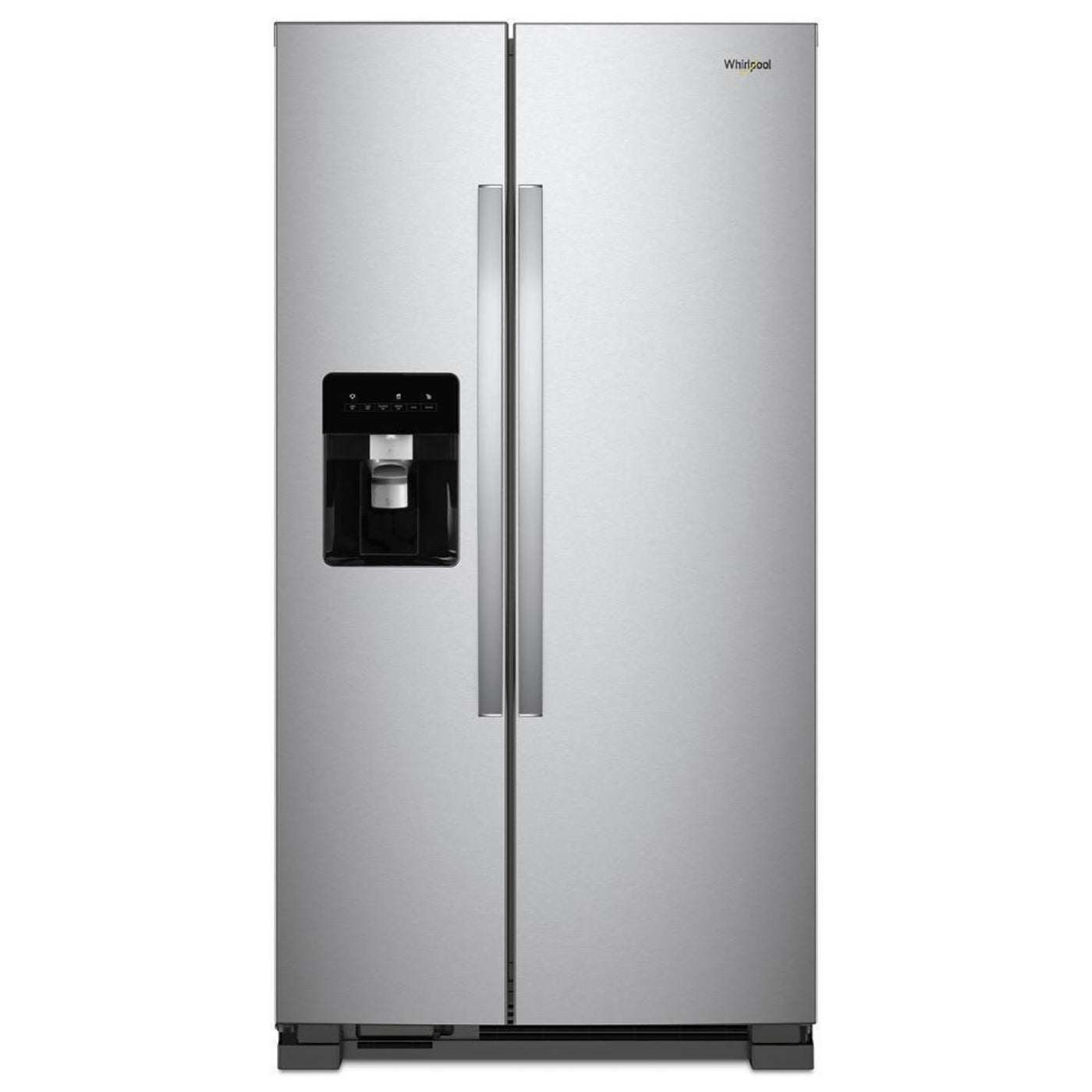 WHIRLPOOL 36-inch Wide Side-by-Side Refrigerator - 24 cu. ft. in Stainless Steel - WRS315SDHM