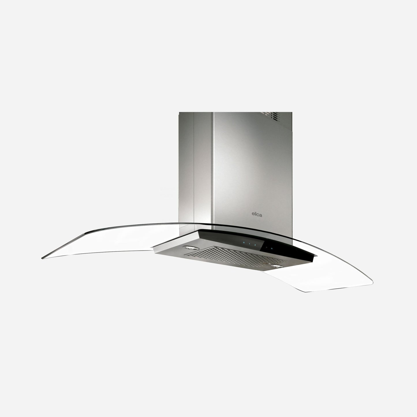 ELICA ECN642S3 CINGOLI Island Range Hood 36" wide - 600CFM in Stainless Steel On Black - ECN642S3