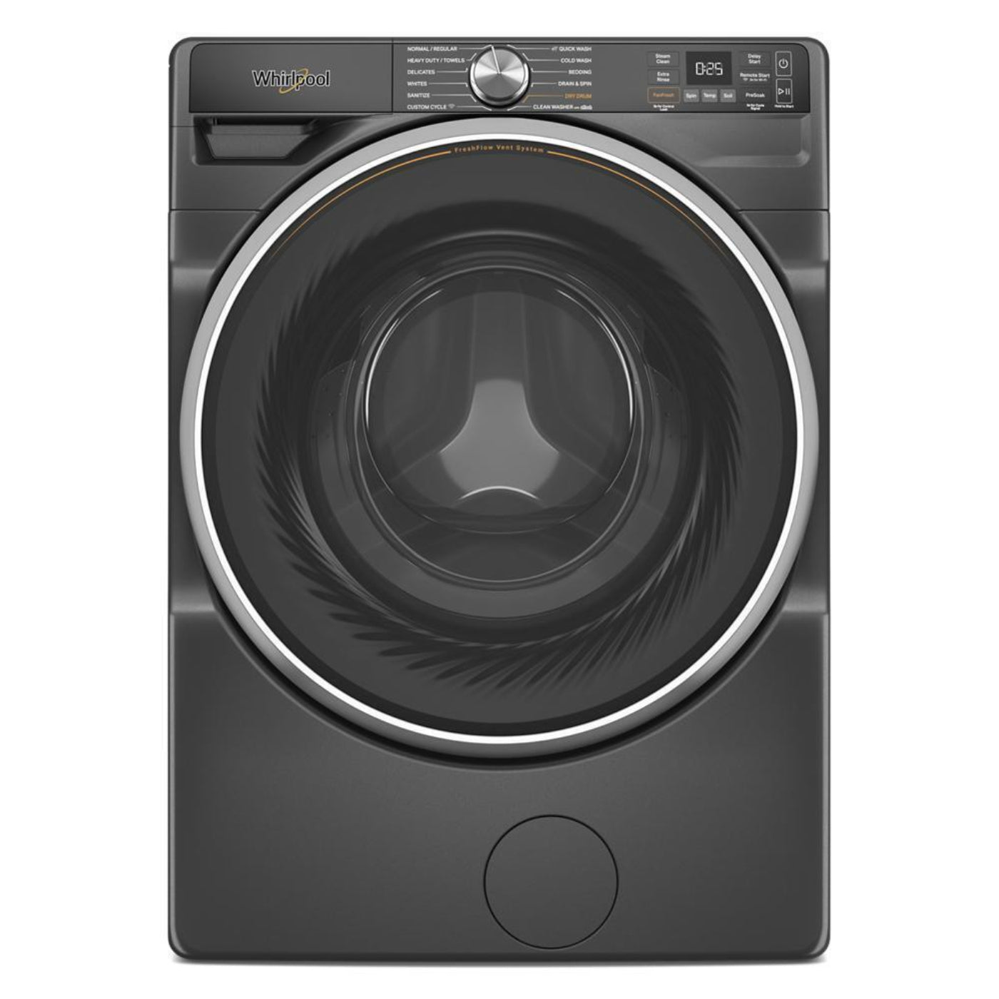 WHIRLPOOL 5.0 cu. ft. Smart Front Load ENERGY STAR Washer with the FreshFlow Vent System Black - WFW6720RU