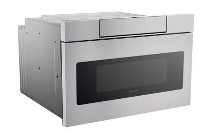 SHARP 24 in. 1.2 cu. ft. 950W Sharp in Stainless Steel Microwave Drawer Oven - SMD2470ASY