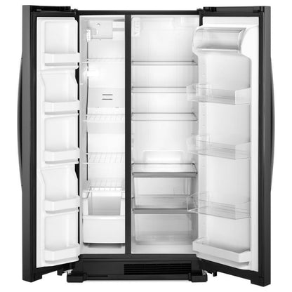 WHIRLPOOL 33-inch Wide Side-by-Side Refrigerator - 22 cu. ft. Black - WRS312SNHB