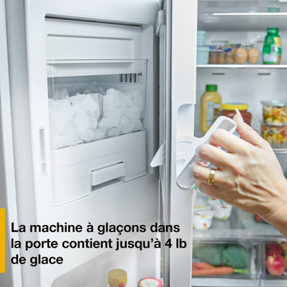 WHIRLPOOL WRMF3736SZ Whirlpool® 29 Cu. Ft. Family-Sized Capacity French Door Refrigerator with Flexible Temperature Drawer Stainless