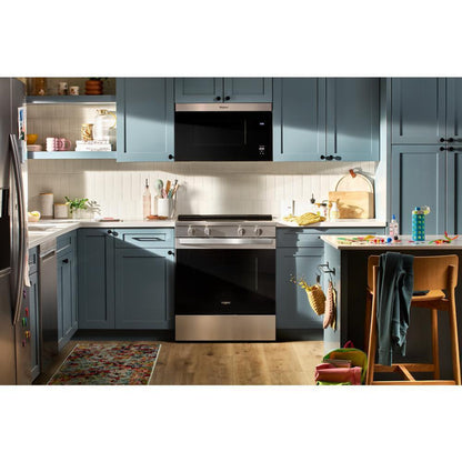 WHIRLPOOL 30-inch Electric Smart Range with Air Cooking Technology Stainless - WSES5030SZ