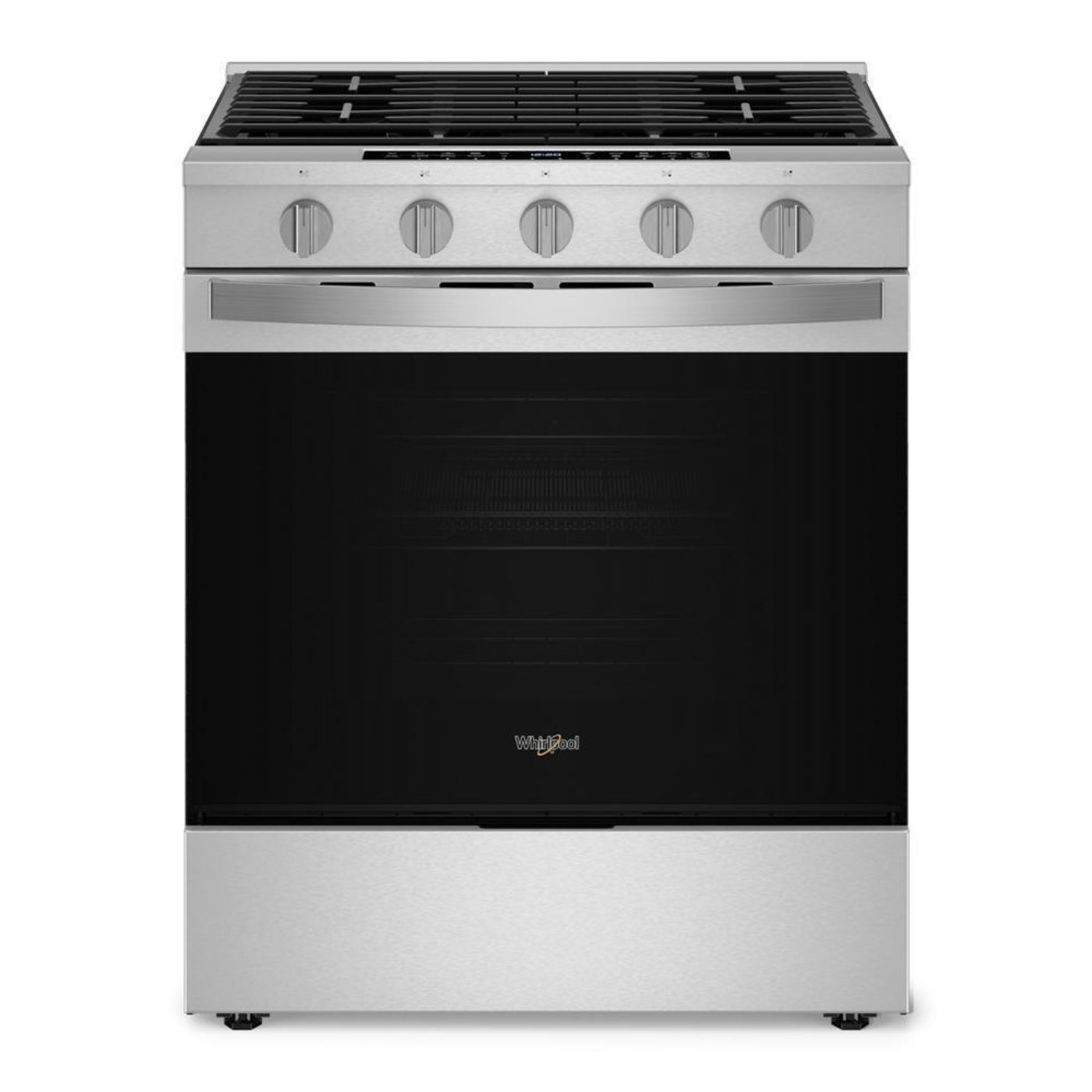 WHIRLPOOL 30-inch Smart Slide In Gas Range with Air Cooking Technology, No Preheat Air Fry, Steam/Self Clean and High Speed Preheat in Stainless Steel - WSGS7530RZ