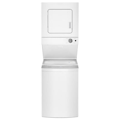 WHIRLPOOL 1.6 cu.ft Electric Stacked Laundry Center 6 Wash cycles and AutoDry White - WET4024HW