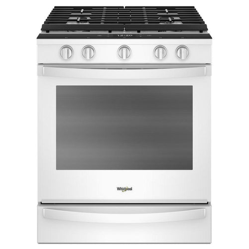 WHIRLPOOL 5.8 cu. ft. Smart Slide-in Gas Range with Air Fry, when Connected White - WEG750H0HW
