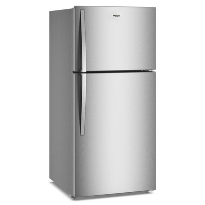 WHIRLPOOL Whirlpool 29.5-inch Wide Top Freezer Refrigerator with Total Coverage Cooling- 19.2 Cu. Ft. Stainless - WRTX7419SZ