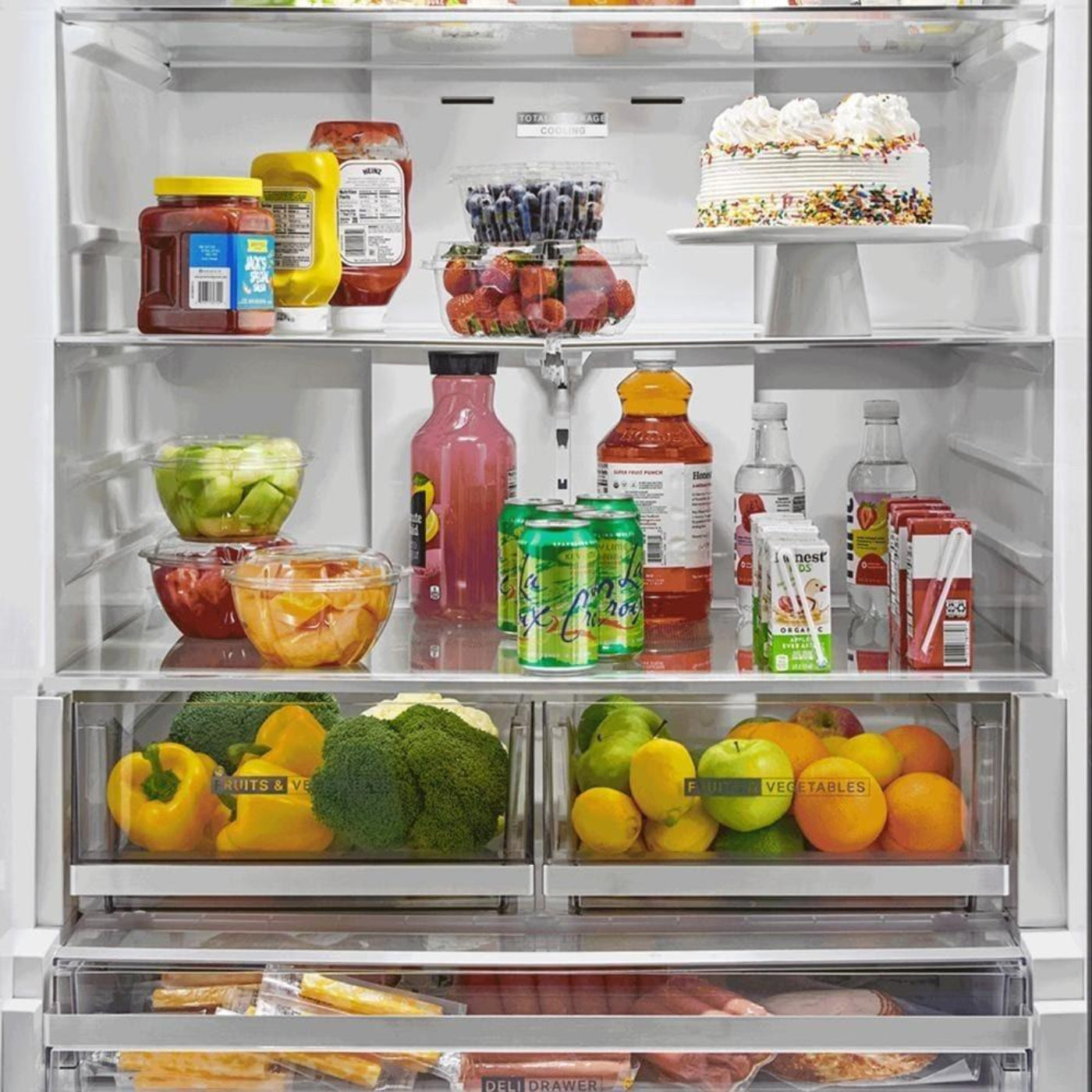 WHIRLPOOL 36-Inch French Door Refrigerator with Interior Water Dispenser - 31 cu. ft. Stainless - WRFF3336SZ