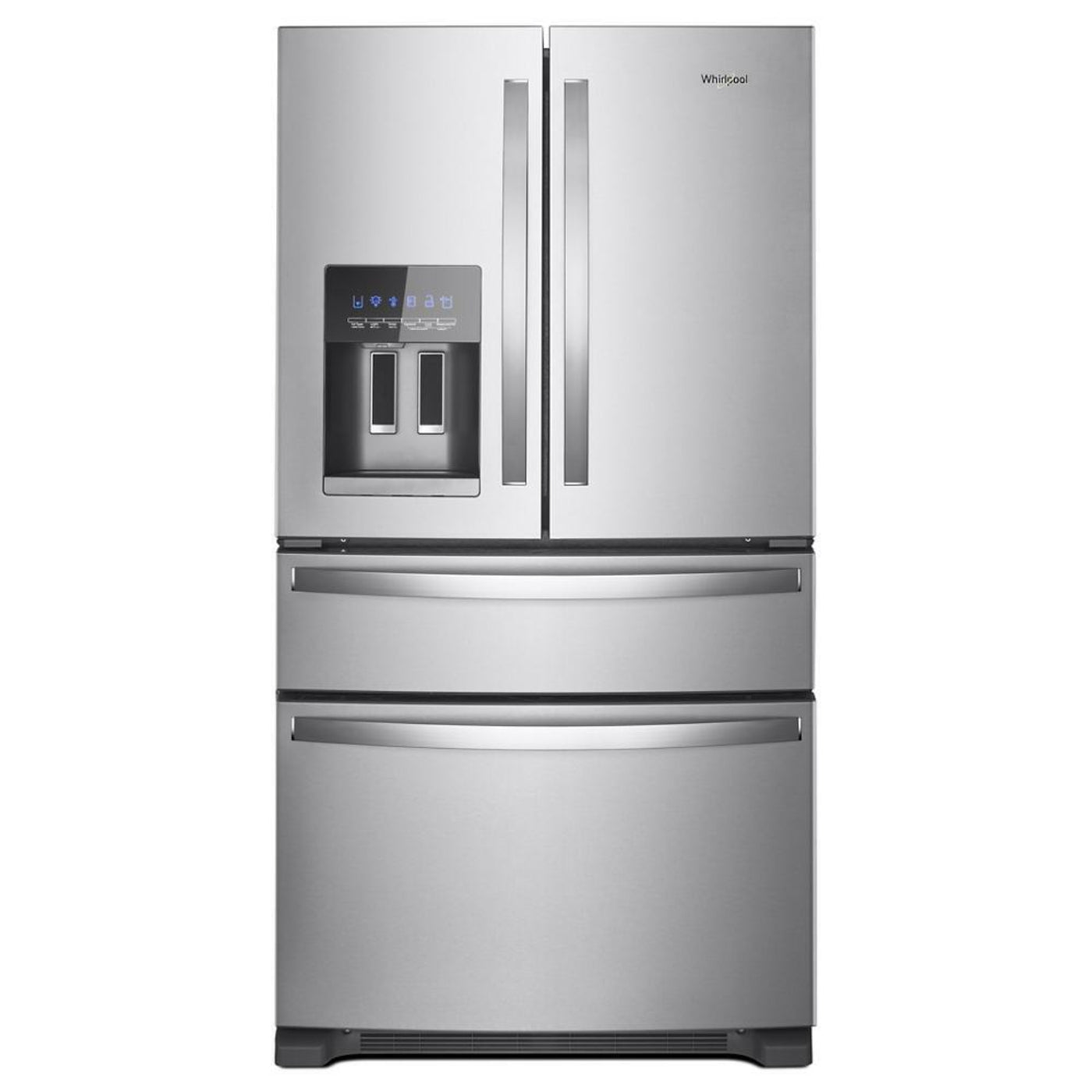 WHIRLPOOL 36-Inch Wide French Door Bottom Mount Refrigerator - 25 cu. ft. in Stainless Steel - WRMF3636RZ