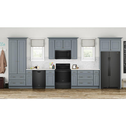 WHIRLPOOL 33-inch Wide Side-by-Side Refrigerator - 22 cu. ft. Black - WRS312SNHB