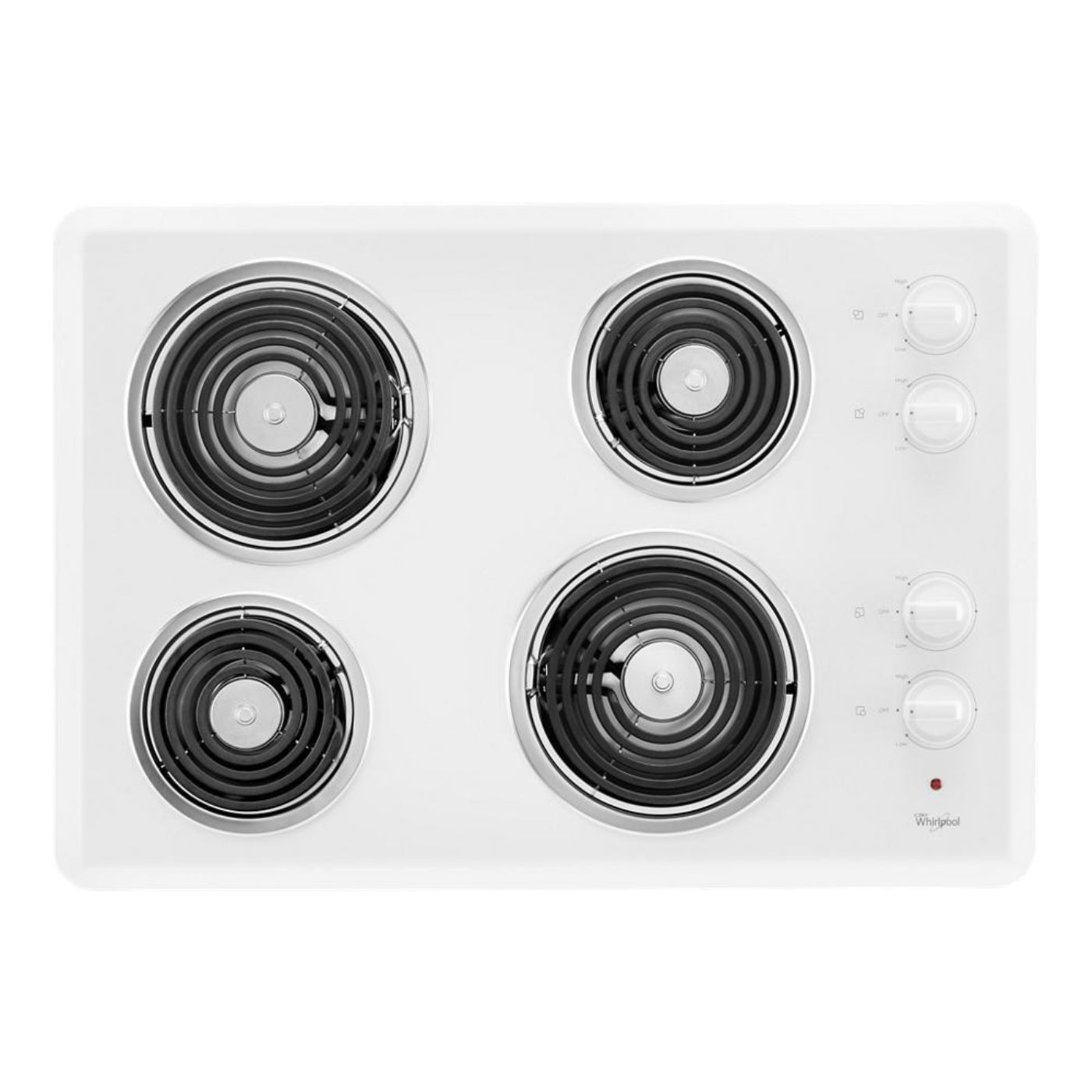 WHIRLPOOL Whirlpool 30" Electric Cooktop White - WCC31430AW