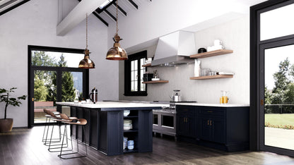 ELICA TORINO Range Hood wide - CFM in Stainless Steel On White - ETNX48WH
