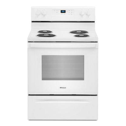 WHIRLPOOL 4.8 cu. ft. Electric Range with Keep Warm setting White - WFC150M0JW