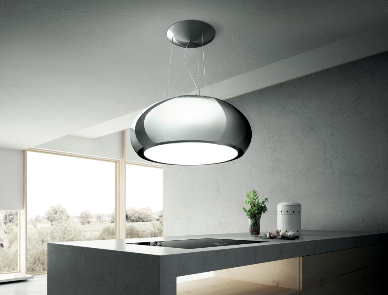 ELICA SEASHELL Island Range Hood 31 1/2 wide - 400CFM in Stainless Steel - ESS432SS