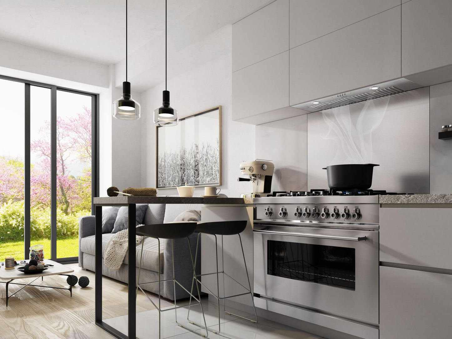 ELICA EPR634S1 PALERMO Insert Range Hood 28" wide - 600CFM in Stainless Steel-EPR634S1
