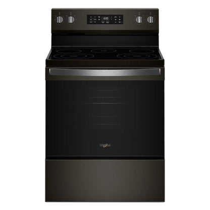 WHIRLPOOL 30-inch Electric Range with Air Cooking Technology and Steam Clean Black in Stainless Steel - WFES4530SV