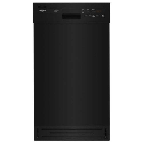 WHIRLPOOL Small-Space Compact Dishwasher with in Stainless Steel Tub Black - WDPS5118PB