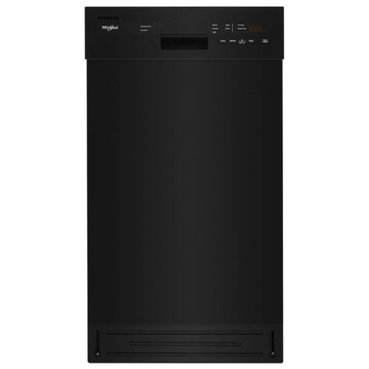 WHIRLPOOL Small-Space Compact Dishwasher with in Stainless Steel Tub Black - WDPS5118PB