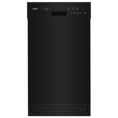 WHIRLPOOL Small-Space Compact Dishwasher with in Stainless Steel Tub Black - WDPS5118PB