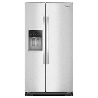 WHIRLPOOL 36-inch Standard Depth Side-by-Side Refrigerator with TruCool System in Stainless Steel - WRSF5536RZ