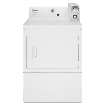 WHIRLPOOL COMMERCIAL Commercial Gas Super-Capacity Dryer, Coin Slide White - CGM2745FQ