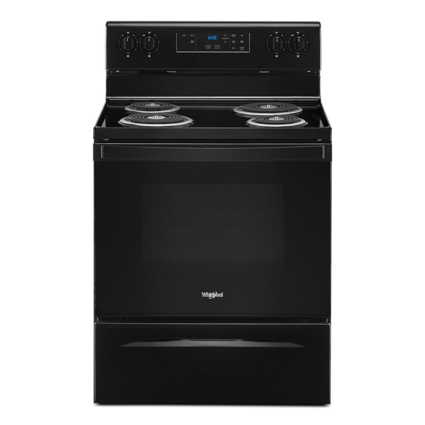 WHIRLPOOL 4.8 cu. ft. Electric Range with Keep Warm setting Black - WFC150M0JB