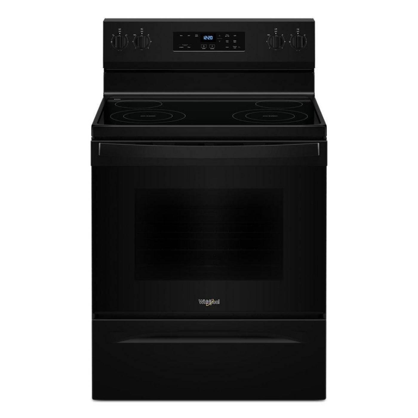 WHIRLPOOL 30-inch Electric Range with No Preheat Mode Black - WFES3030RB