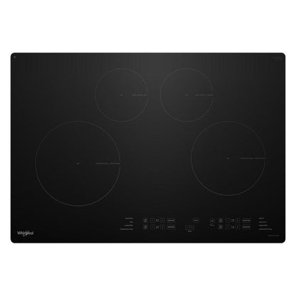 WHIRLPOOL 30" Induction Cooktop with WipeClean Coating - 4 Elements Black - WCIT6030SB