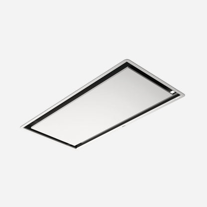 ELICA ILLUSION Ceiling Range Hood 40" wide - 600CFM in Stainless Steel On White - EIL640WH