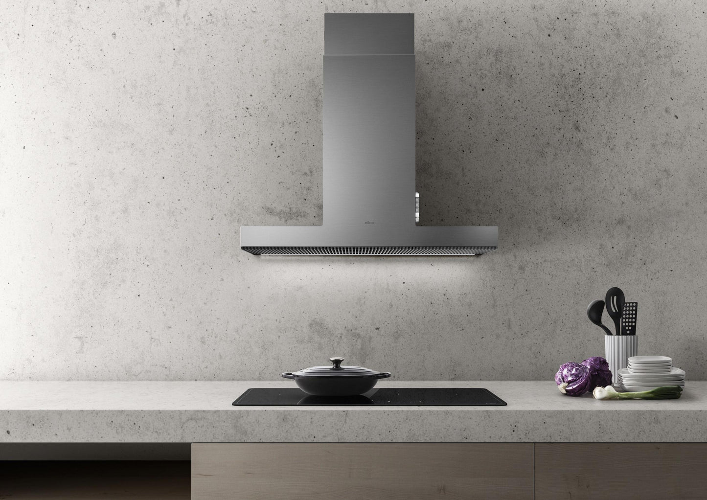 ELICA HAIKU Wall Mount Range Hood 36" wide - 600CFM in Stainless Steel - EHK636SS