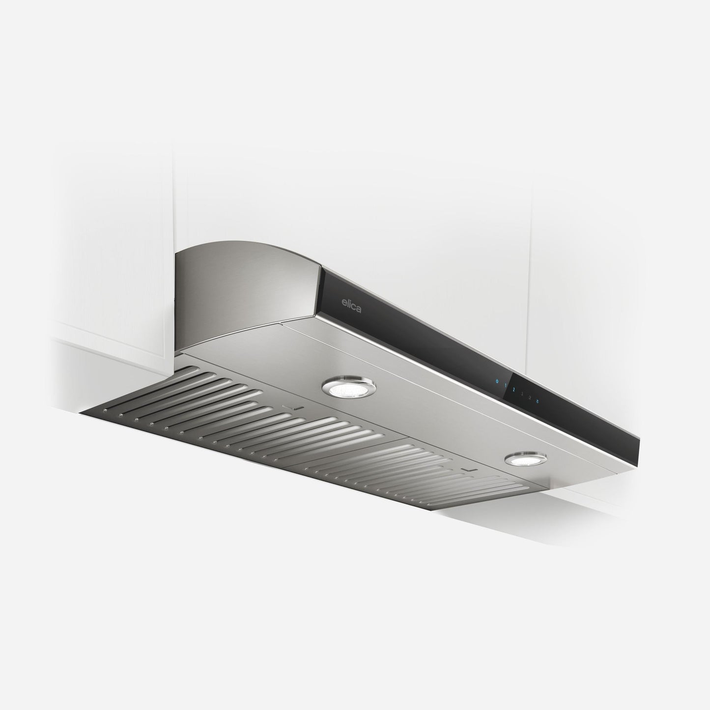 ELICA ARIA Undercabinet Range Hood 36" wide - 400CFM in Stainless Steel On Black - EAI436SS