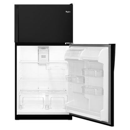 WHIRLPOOL 33-inch Wide Top Freezer Refrigerator - 20 cu. ft. Black - WRT311FZDB