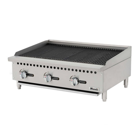 Migali Gas Countertop Char-rock Broiler 105,000 BTU - C-CR36