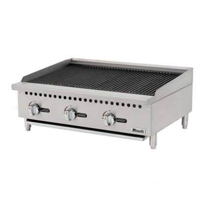 Migali Gas Countertop Char-rock Broiler 105,000 BTU - C-CR36