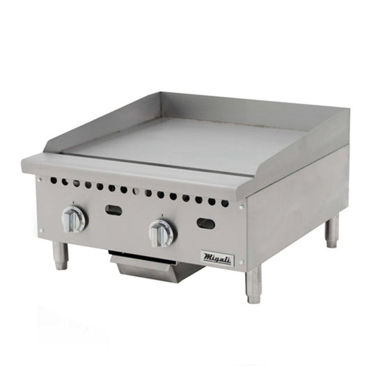 Migali  Gas Countertop Griddle with Thermostatic Controls - 50,000 BTU - C-G24T