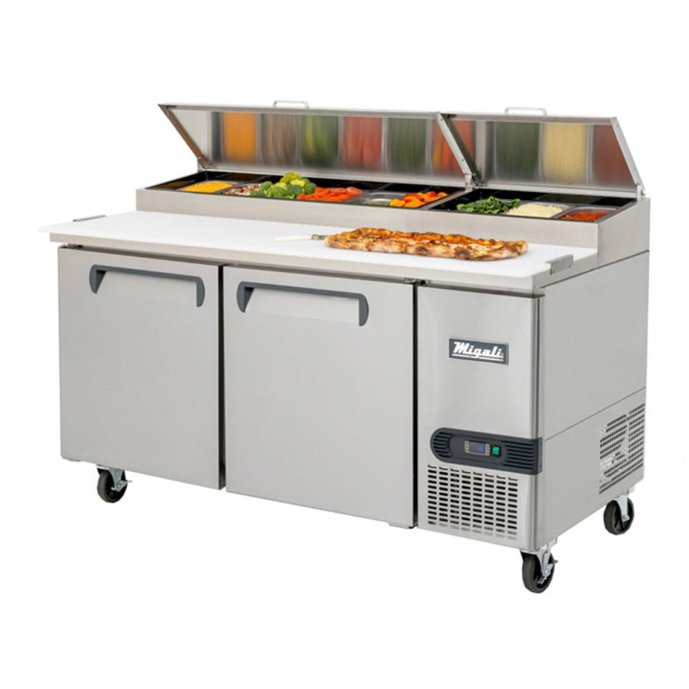 Migali  Pizza Prep Table 2 Door - C-PP67-HC