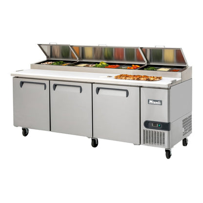 Migali  Pizza Prep Table 3 Door - C-PP93-HC