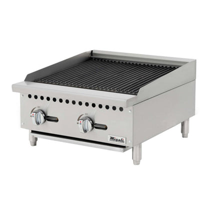 Migali  24" Gas Countertop Radiant Charbroiler 70,000 BTU - C-RB24