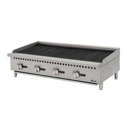 Migali 48" Gas Countertop Radiant Charbroiler 148,000 BTU - C-RB48