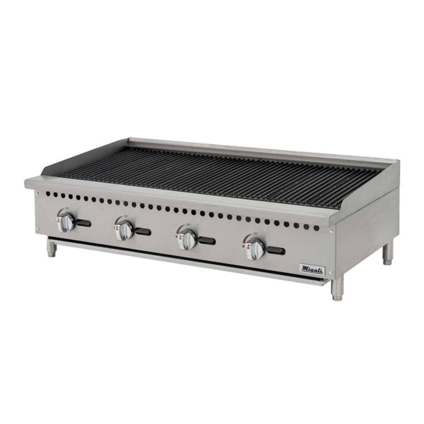 Migali 48" Gas Countertop Radiant Charbroiler 148,000 BTU - C-RB48