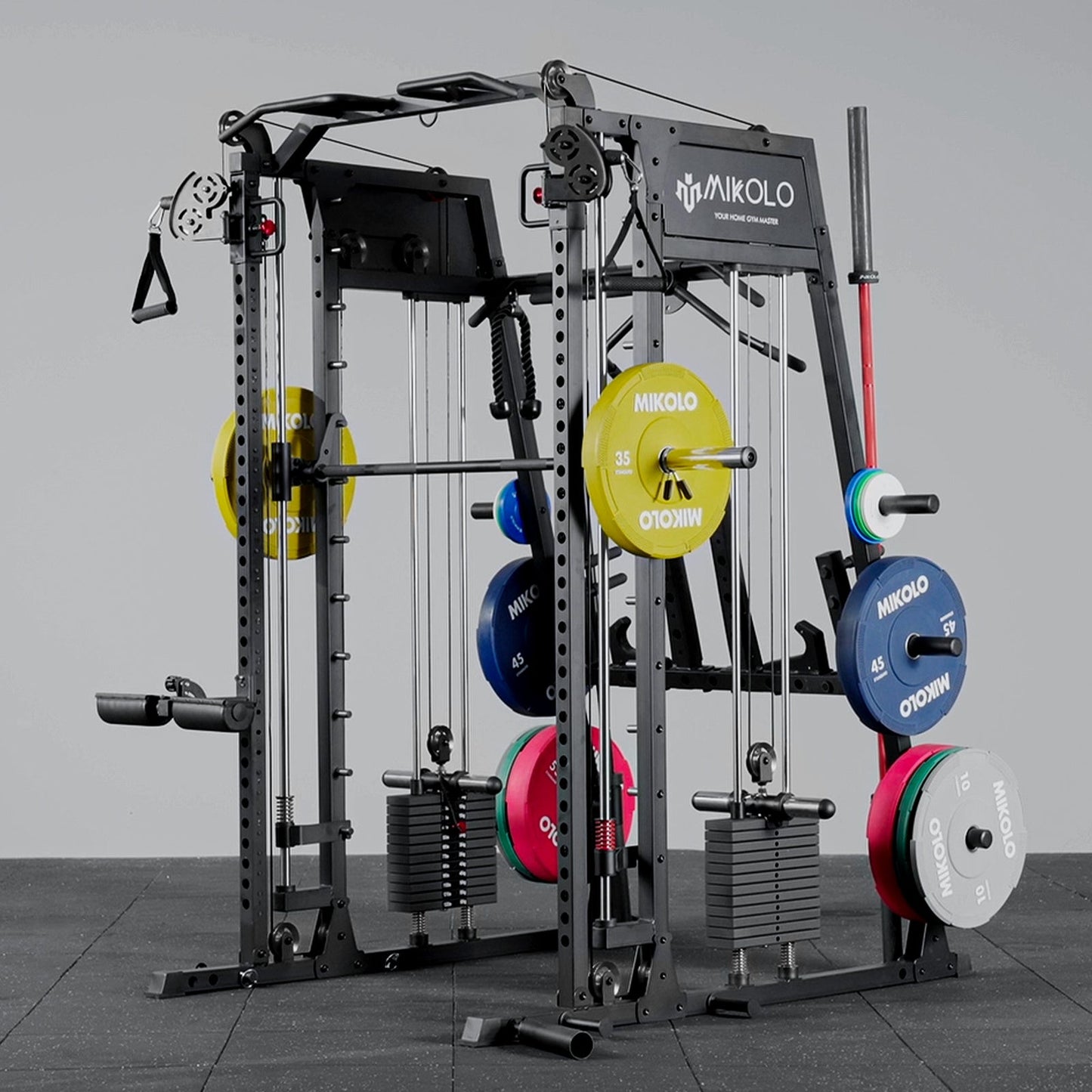 Mikolo Fitness All-in-one Smith Machine with Weight Stack - DM-M9WS