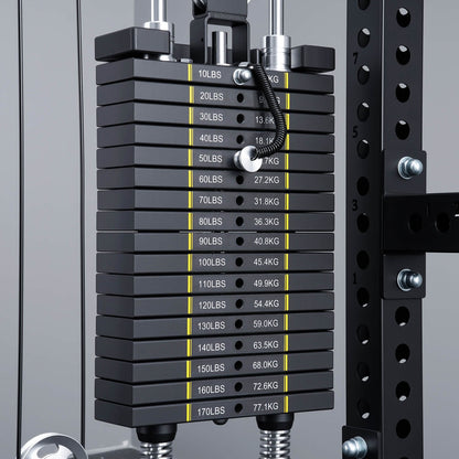 Mikolo Fitness ANUBIS-2.0 Elite Home Gym Package - DM-HR02-2-B-HP4-RBB-DS01