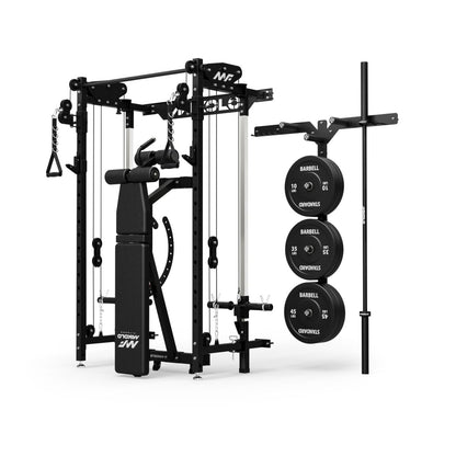 Mikolo Fitness CHEETAH  Wall-Mount Space Saving Pack - HP-WR00-RRB-WS00