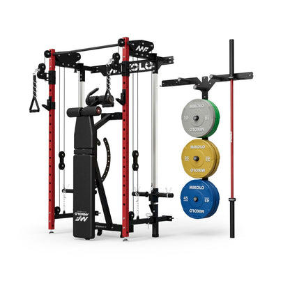 Mikolo Fitness CHEETAH  Wall-Mount Space Saving Pack - HP-WR00-RRB-WS00