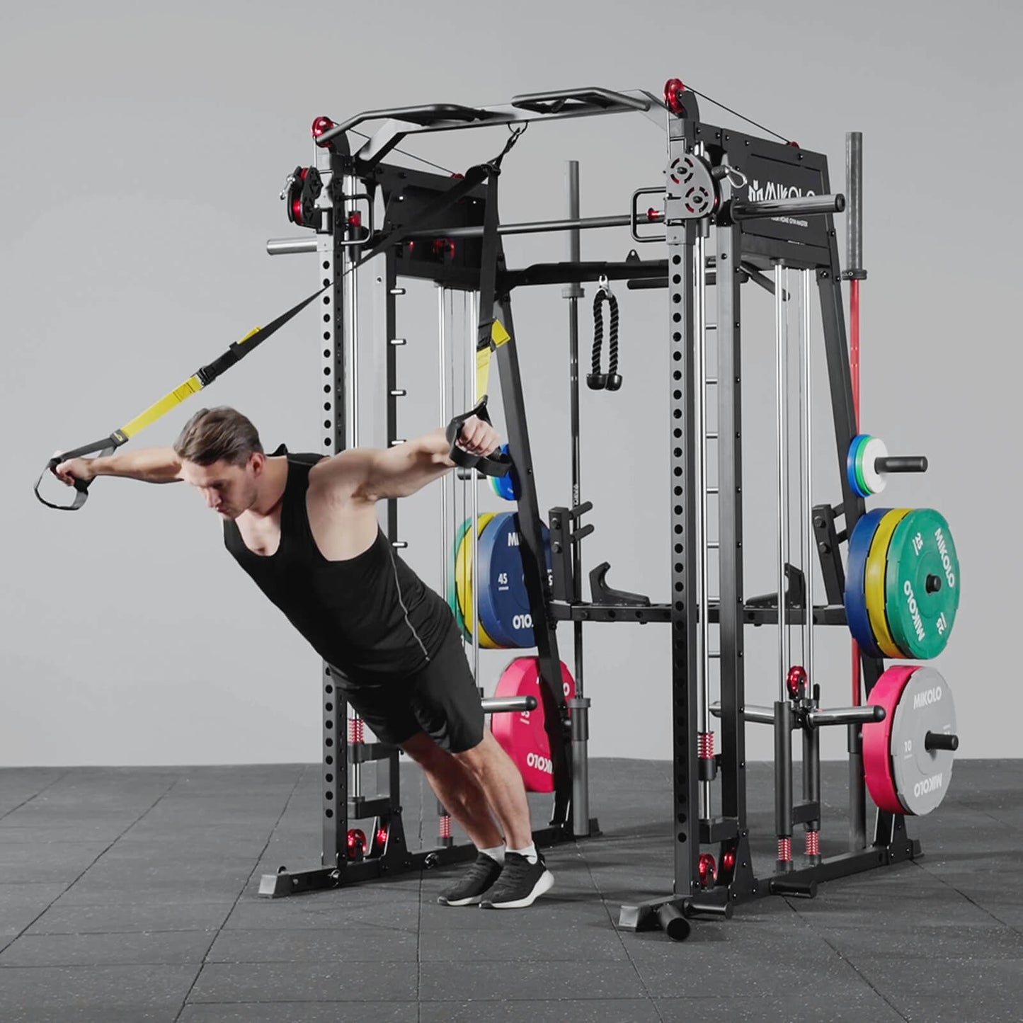 Mikolo Fitness M4-2.0 Ultra All-In-One Functional Home Gym Smith Machine  - DM-M8-B-AL