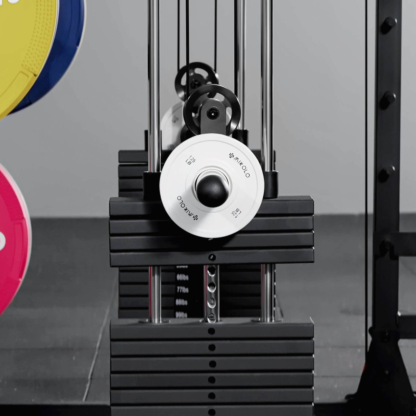 Mikolo Fitness M4-2.0 Elite All-In-One Workout Smith Gym Machine with Dual Weight Stacks  - DM-M8-WS