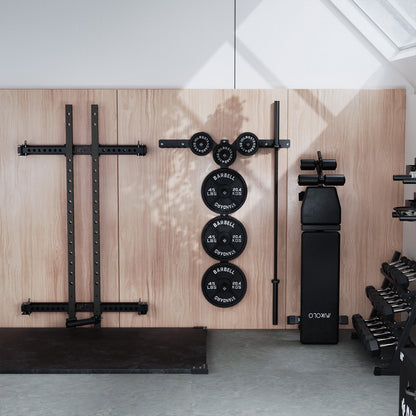 Mikolo Fitness FOLDGYM Wall-Mount Space Saving Pack - DM-QJ-B-HP-CRB
