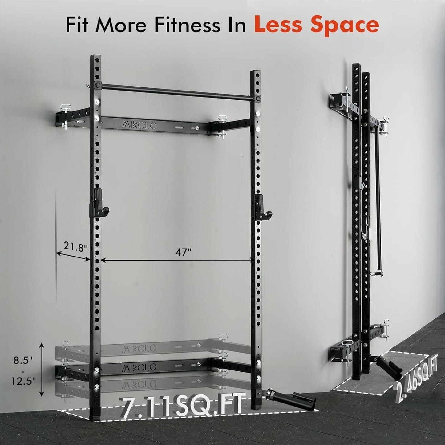Mikolo Fitness FOLDGYM Essential Package - DM-QJ-R-HP-RRB