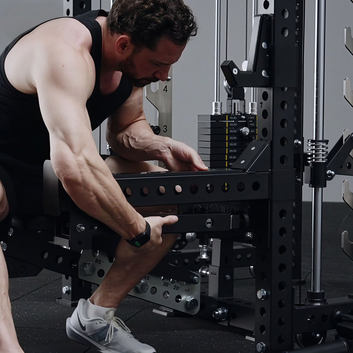 Mikolo Fitness ANUBIS-2.0 Ultimate All-In-One Smith Machine - DM-SM03-B