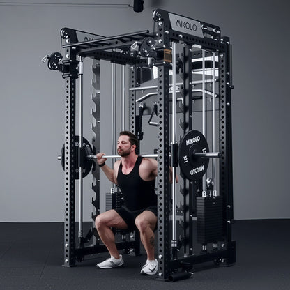 Mikolo Fitness ANUBIS-2.0 Ultimate All-In-One Smith Machine - DM-SM03-B